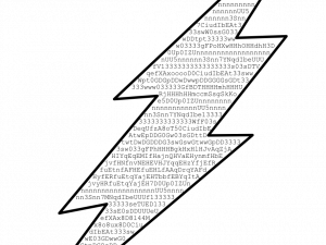 It's actually possible to make a Flash file only made of printable characters.