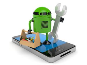 Mobile phone with robot, Appareil Android, dispositivo Android