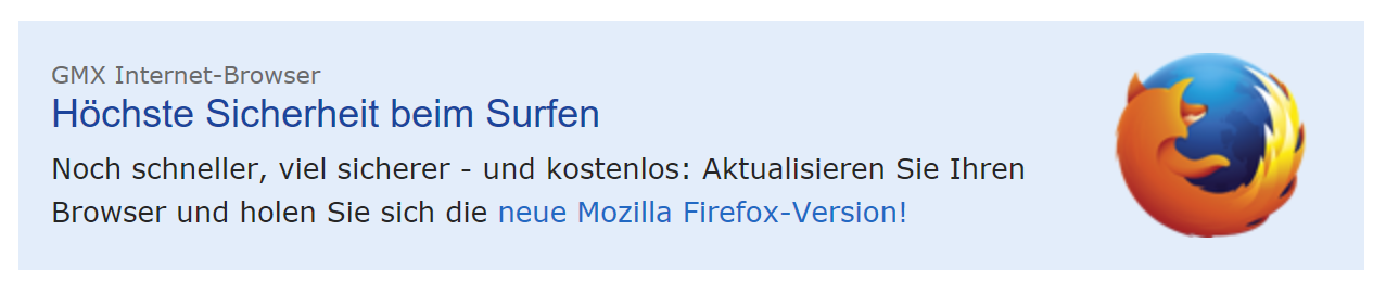 Solche „besonders sicheren“ Firefox-Versionen sind unnötig wie ein Kropf. Solche „besonders sicheren“ Firefox-Versionen sind unnötig wie ein Kropf.