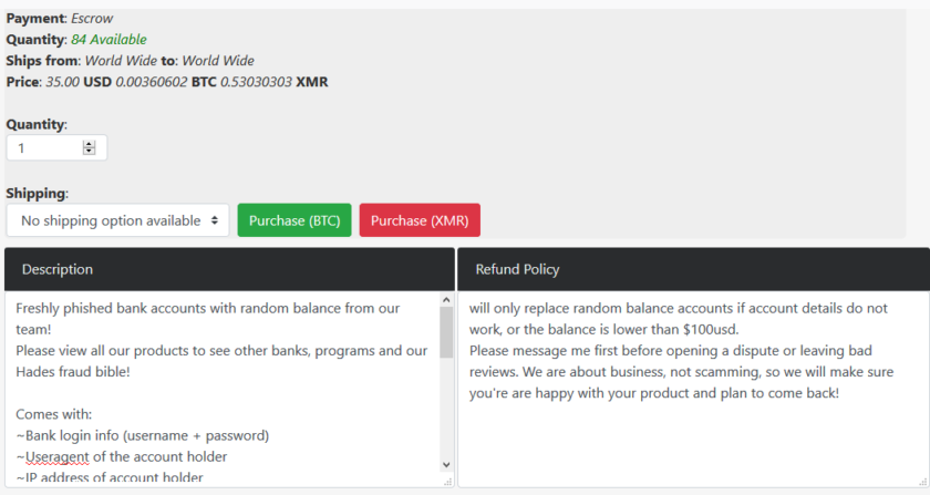 Darknet Market Credit Cards