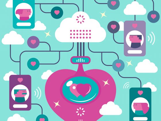 Dating apps: illustration