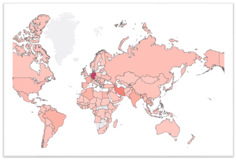 Figure 46 - Countries with most SMS Trojan detections Figure 46 - Countries with most SMS Trojan detections
