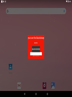 Figure 51 - Typical Android Ransomware lock screen