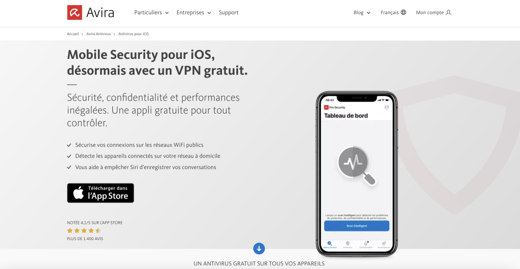 Avira Mobile Security pour iOS : une protection gratuite et des performances optimisées pour votre iPhone et votre iPad 