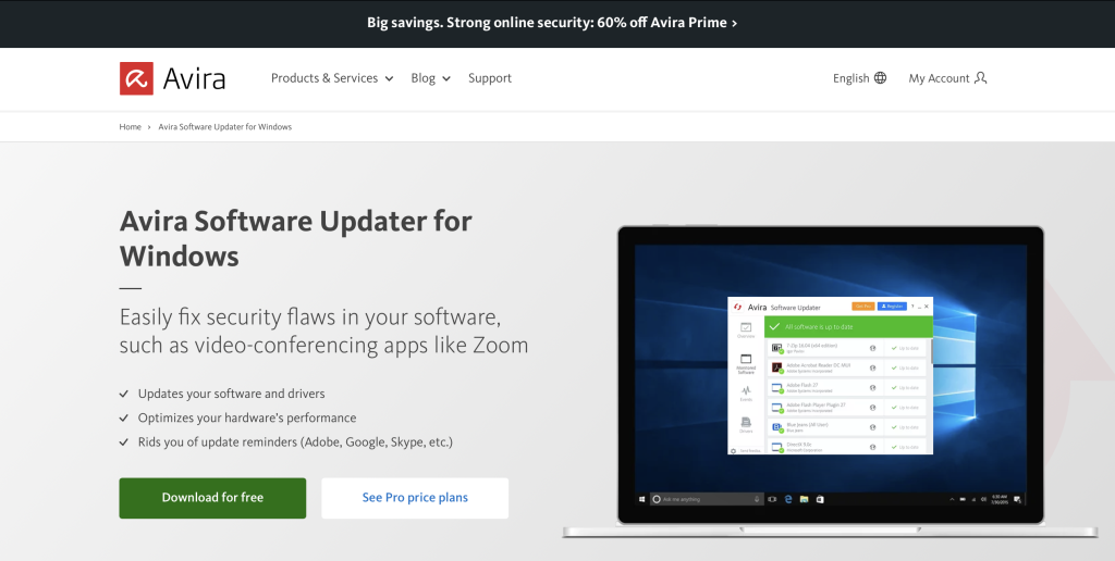 Avira Software Updater for Windows