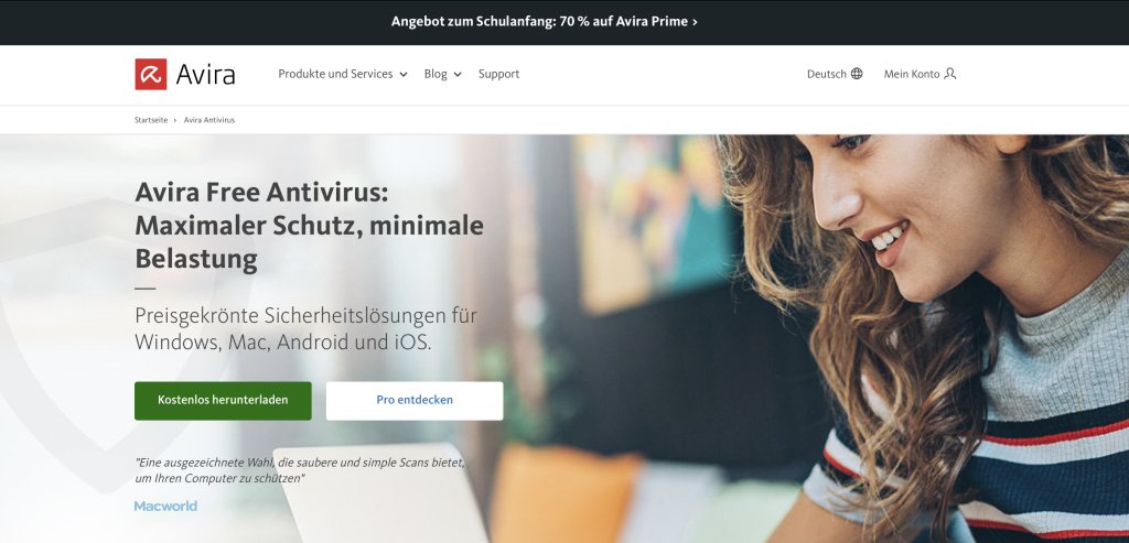 Remettez votre PC bloqué en état de marche Avira Free Antivirus