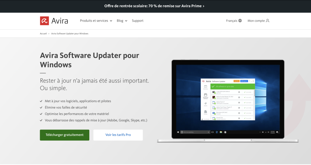 Avira Software Updater pour Windows