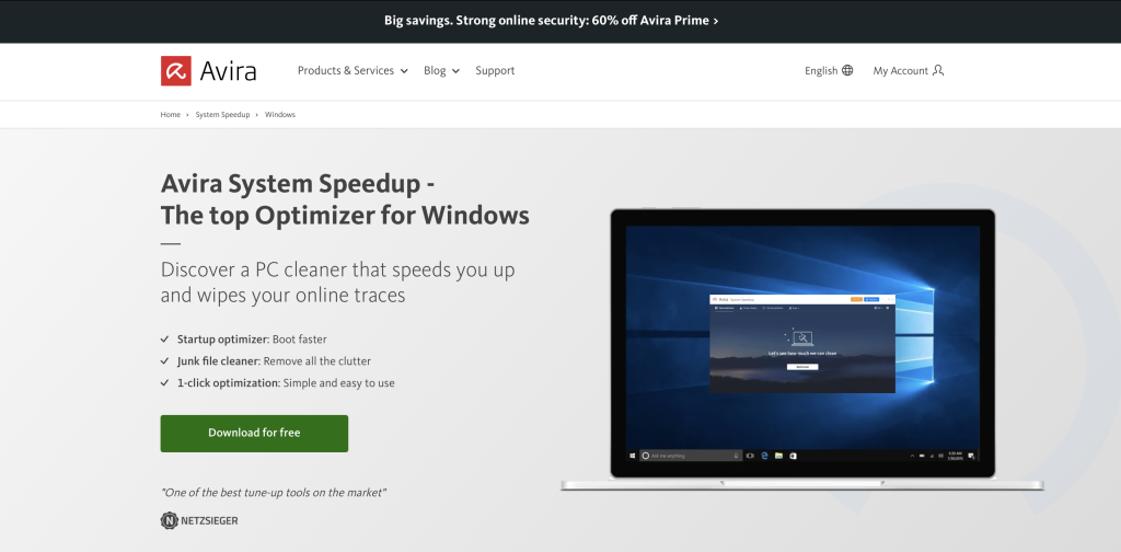 Make your laptop faster with Avira System Speedup 