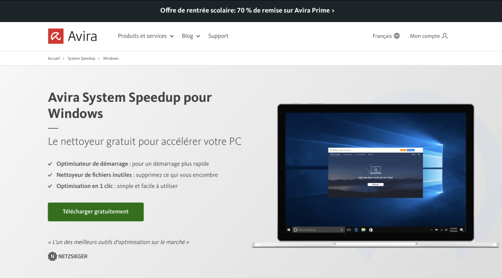 Accélérez votre ordinateur portable avec Avira System Speedup 