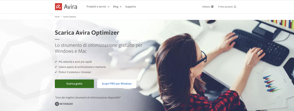 Cancellazione della cache del Mac Avira Free Optimizer