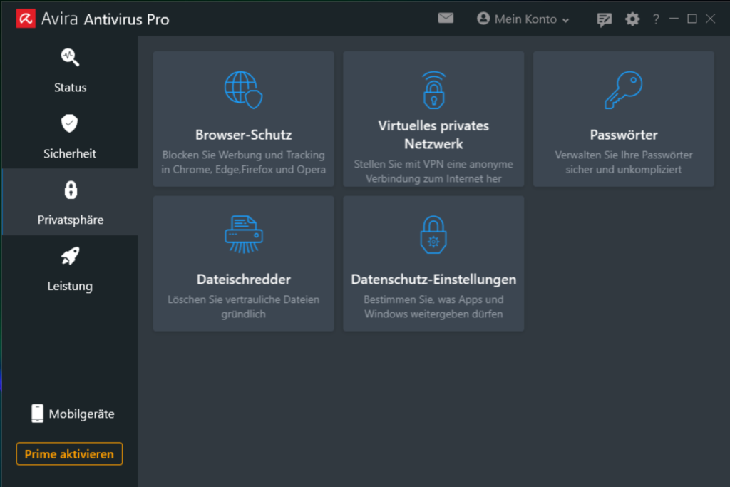 Avira Antivirus Pro mit inkludiertem VPN
