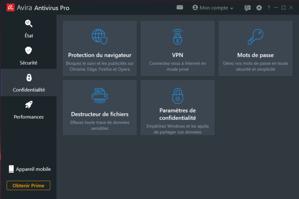 Avira Antivirus Pro avec un VPN inclus