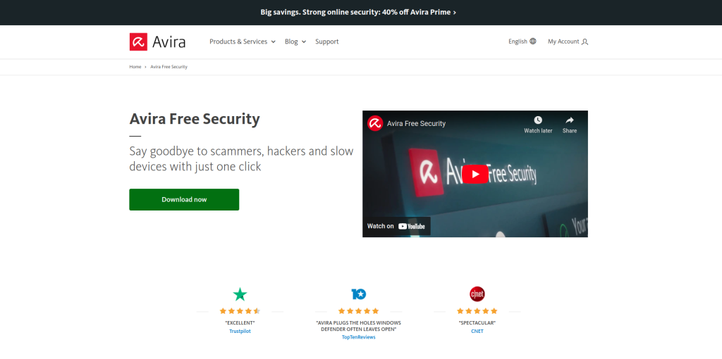 What is an about:blank page Avira Free Security