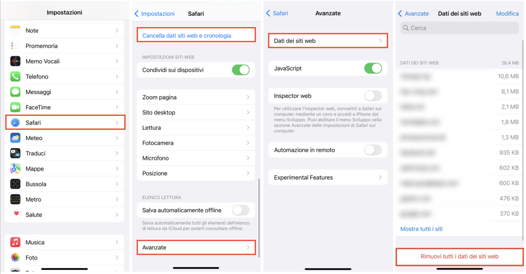 Violazione del telefono iPhone