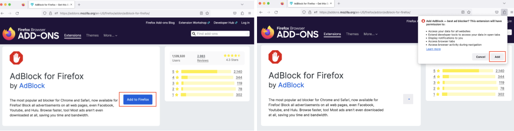 Block ads in Mozilla Firefox