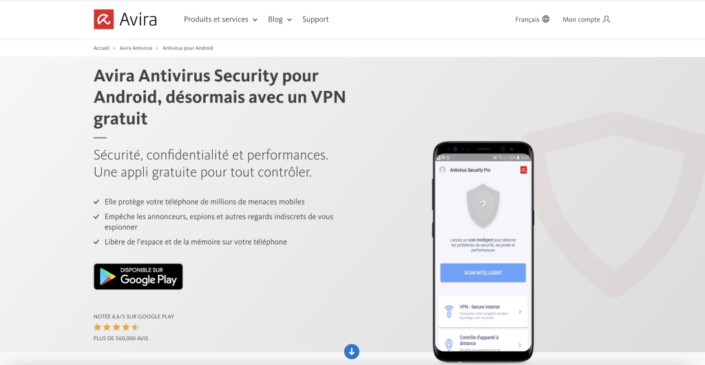 Avira Antivirus Security pour Android