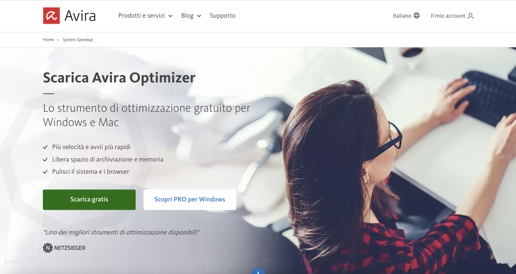 Pulizia dell'iPhone con Avira Free Optimizer