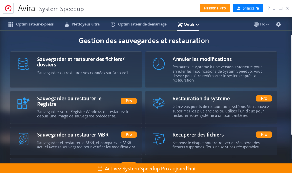 Comment récupérer des fichiers supprimés ? Avira System Speedup Pro