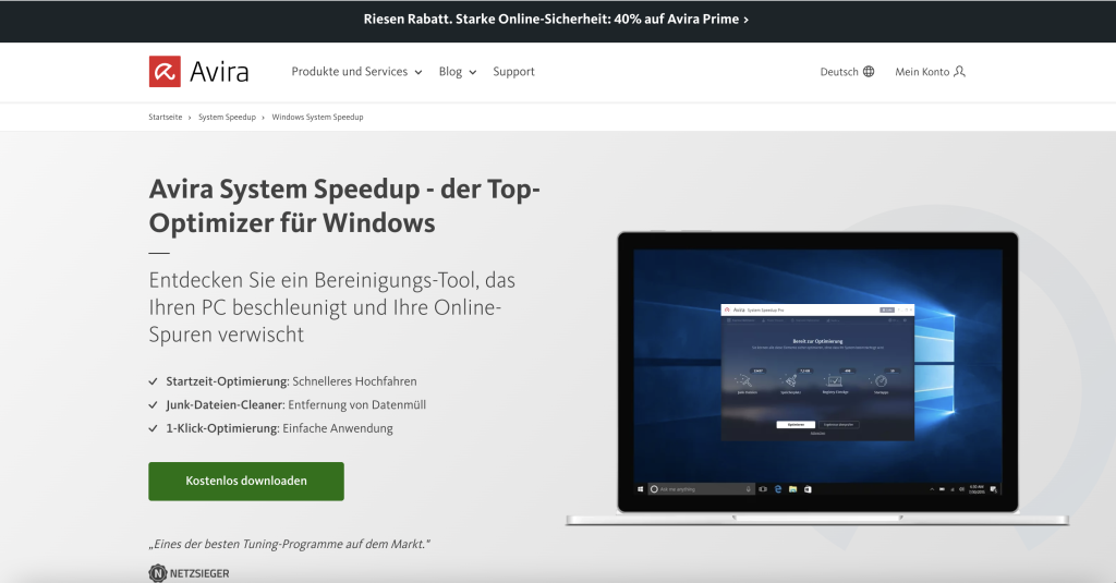 Avira System Speedup für Windows