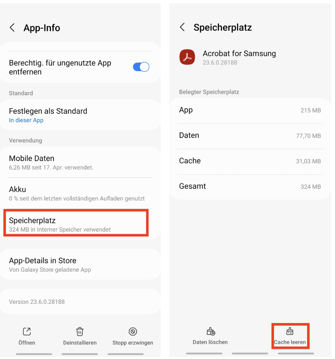 Cache leeren auf Android Anleitung Avira