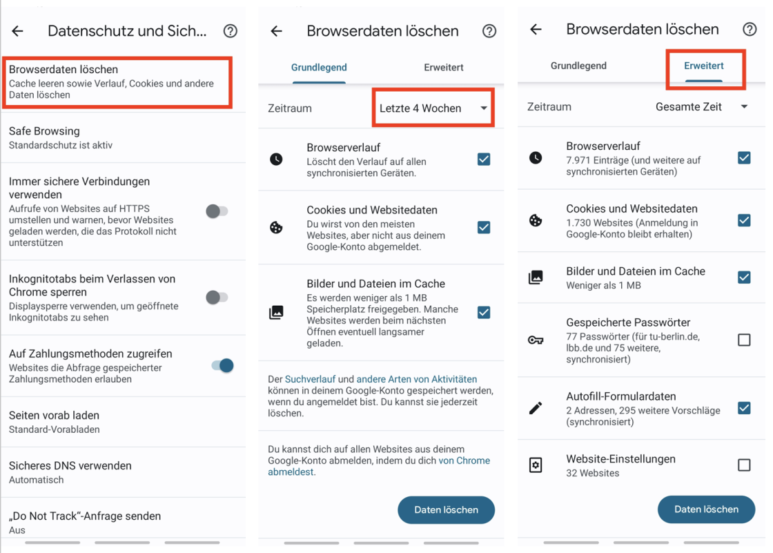 Cache leeren auf Android Anleitung Avira