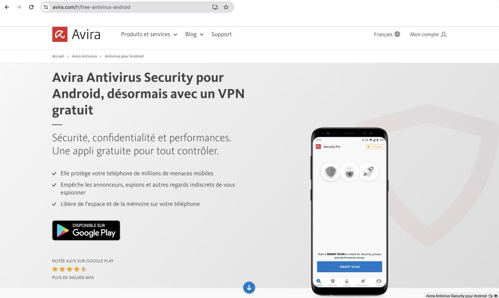 Avira Antivirus Security pour Android 