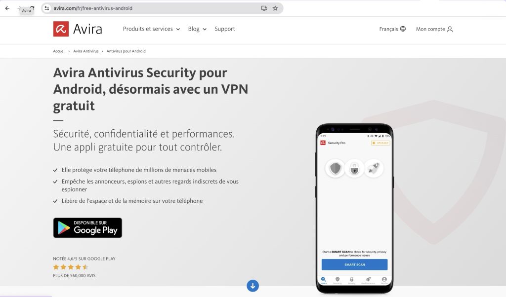 Masquer les applications indésirables sur votre appareil Android Avira Antivirus Security pour Android