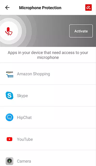 Avira Microphone Protection Android Screenshot