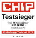 Bester Virenscanner beim großen CHIP Test