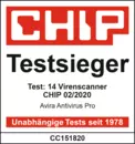 Bester Virenscanner beim großen CHIP Test