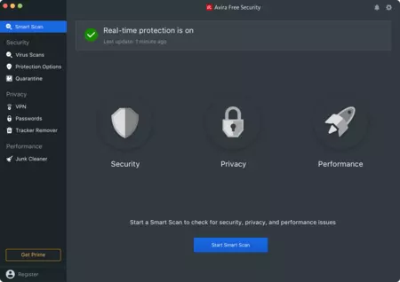 Avira Free Security for Mac Product Screenshot