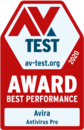 Winner of AV test's best performance award Winner of AV test's best performance award